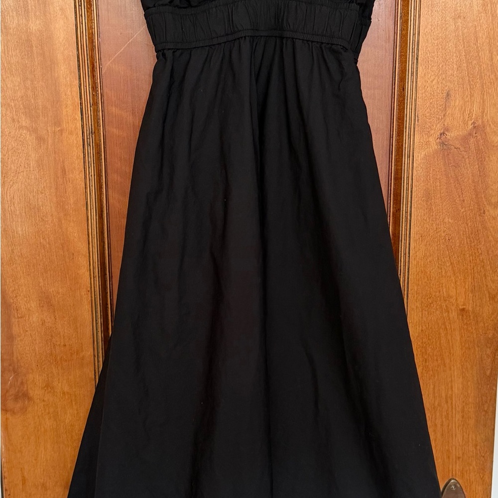Aritzia Black Encourage Poplin Dress sz M